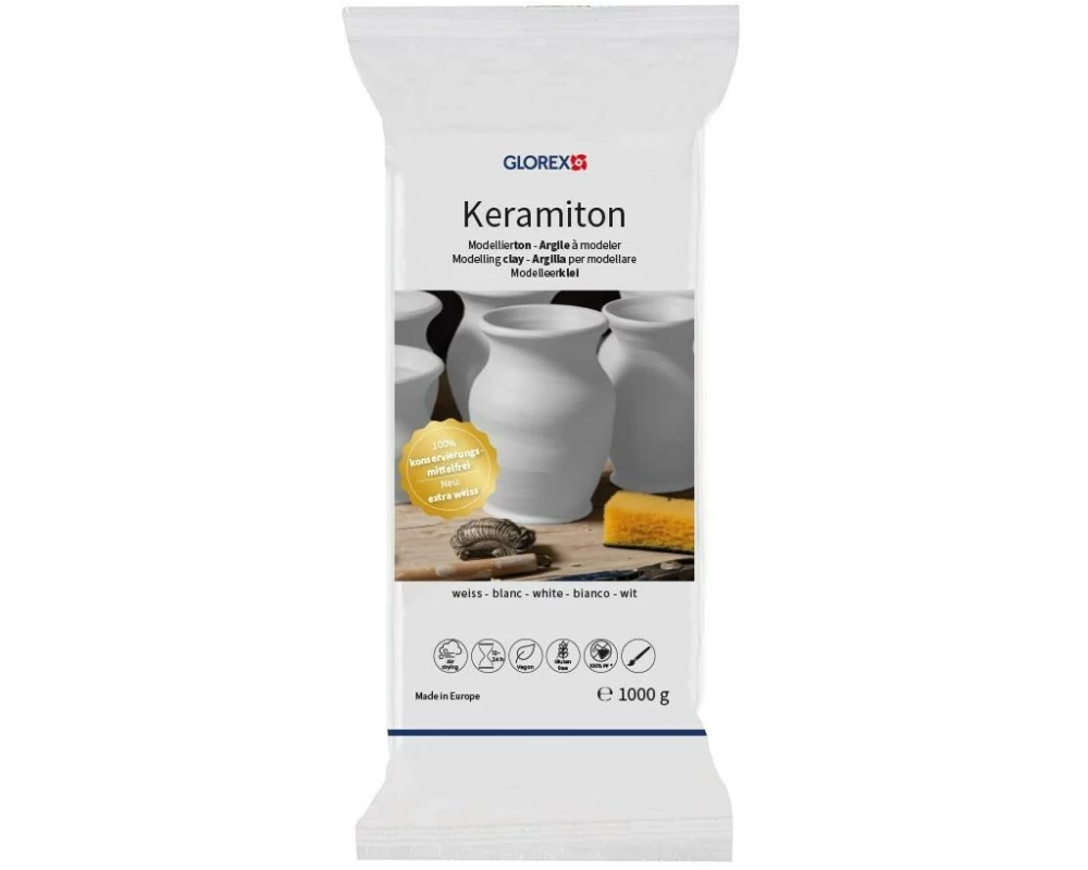 Glorex Glorex Modelliermasse Keramiton weiss Weiss