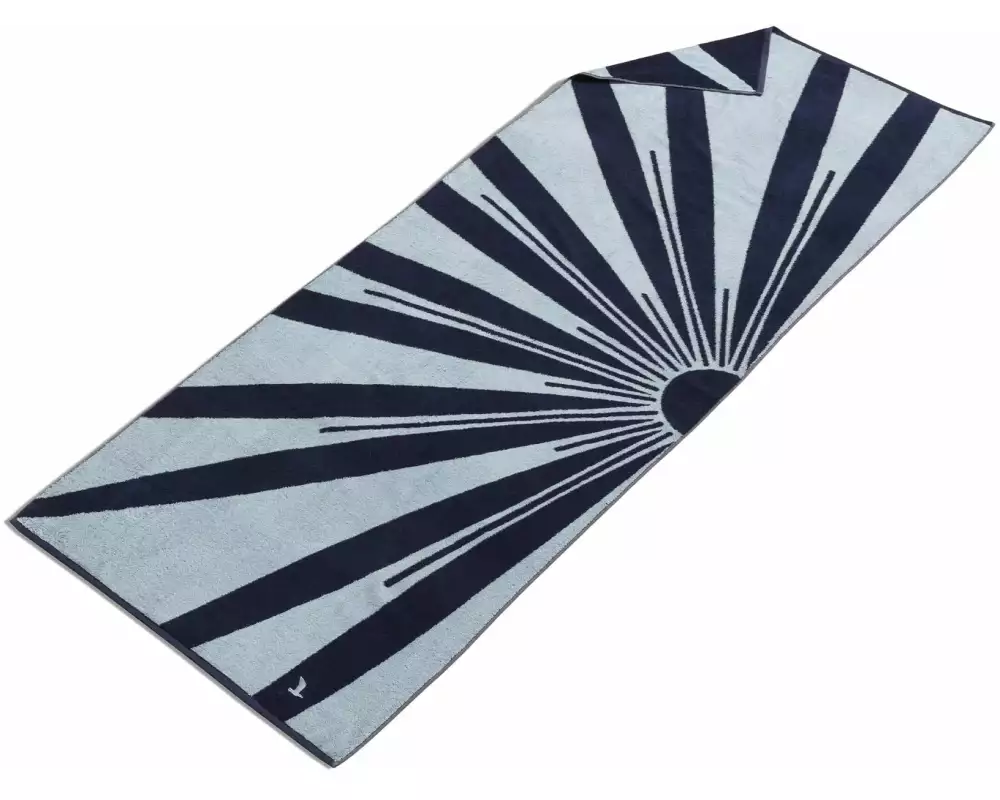 Möve Strandtuch Beach Blume Dunkelblau