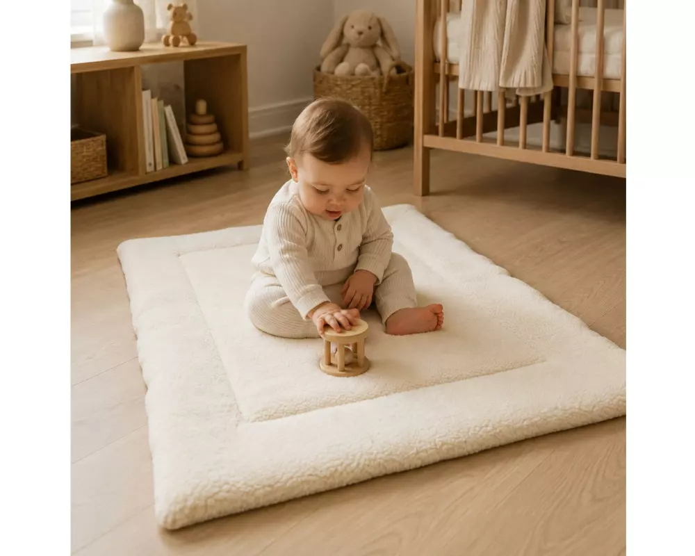 Kaiser WOOL Wolle, Baumwolle, Cord, 100 x 100 cm