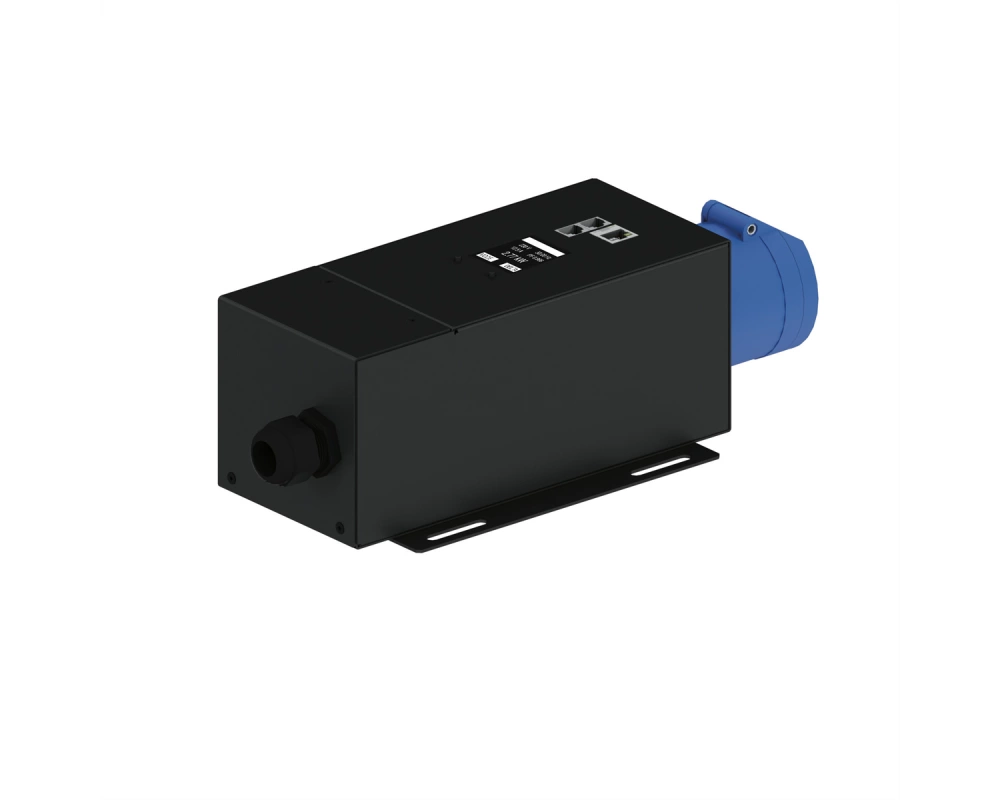 BACHMANN BlueNet CEE 16A 1 Phasig, Klemmblock, CEE Steckdose blau