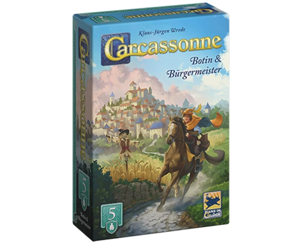 Hans im Glück Familienspiel Carcassonne Botin und Bürgermeister (d)
