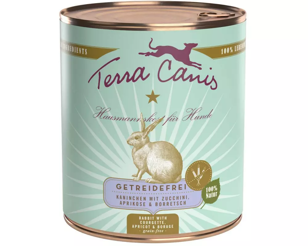 Terra Canis Nassfutter Menü getreidefrei mit Kaninchen, 800 g