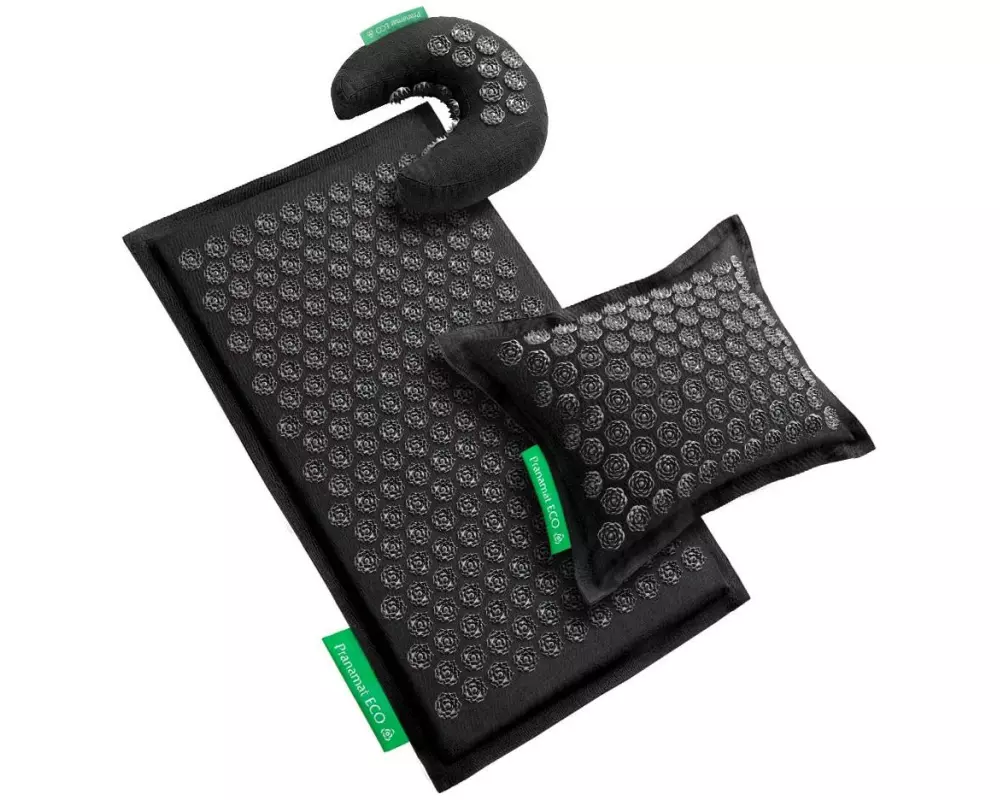 Pranamat Massage Set Nackenkissen Black