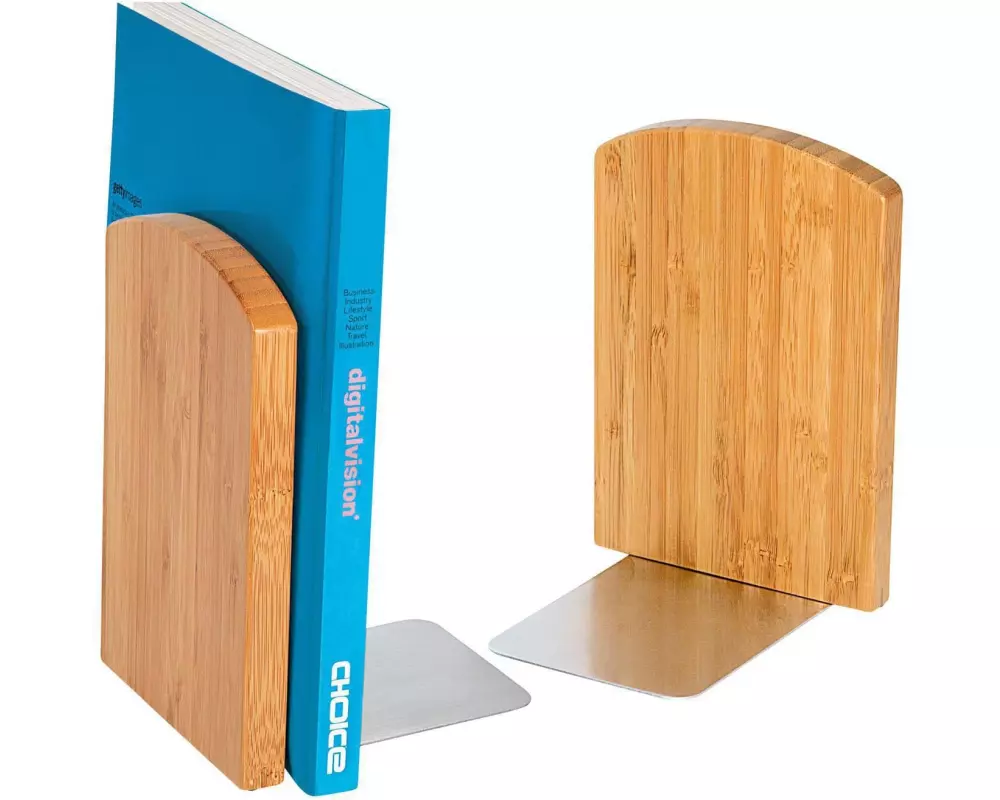 WEDO Buchstützen-Set 2 Stück, Bambus