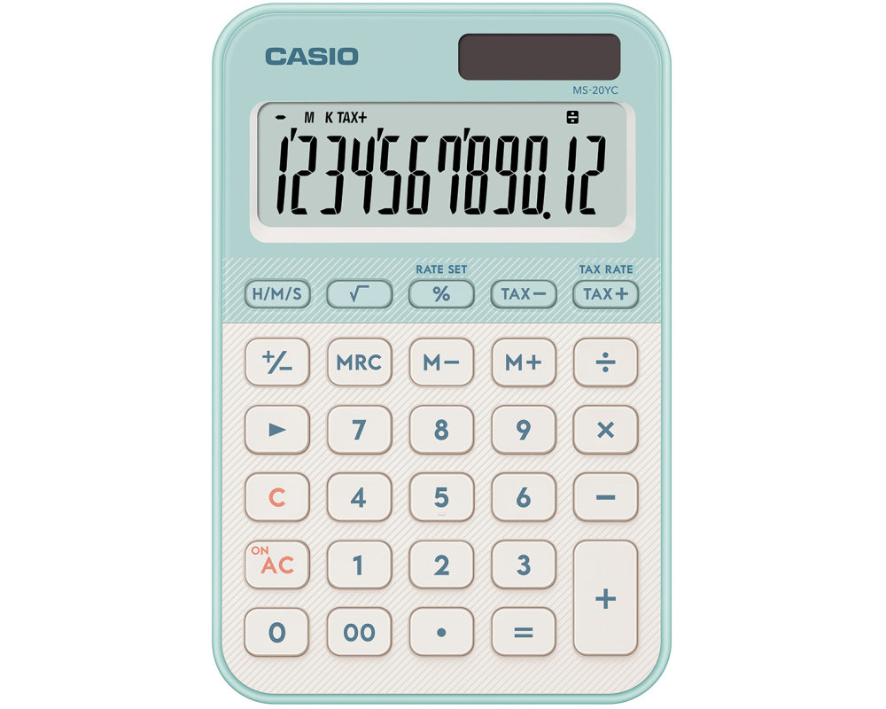 CASIO Taschenrechner MS-20YC hellgrün