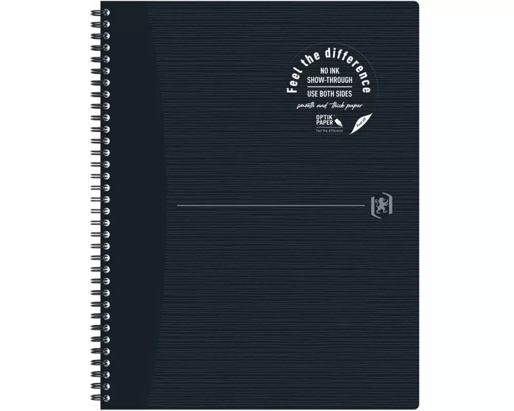 Oxford Notizbuch A4+, liniert, Schwarz