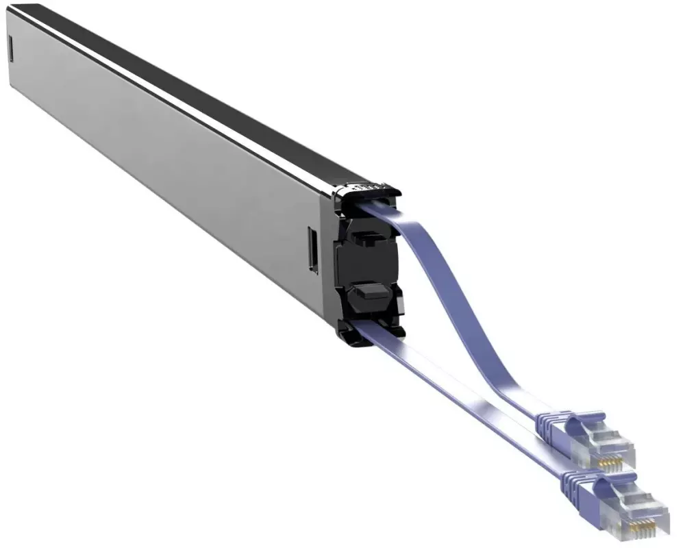 Patchbox Slimpatchkabel Kassette PLUS+ Cat 6A, STP, 2.5 m, Violett