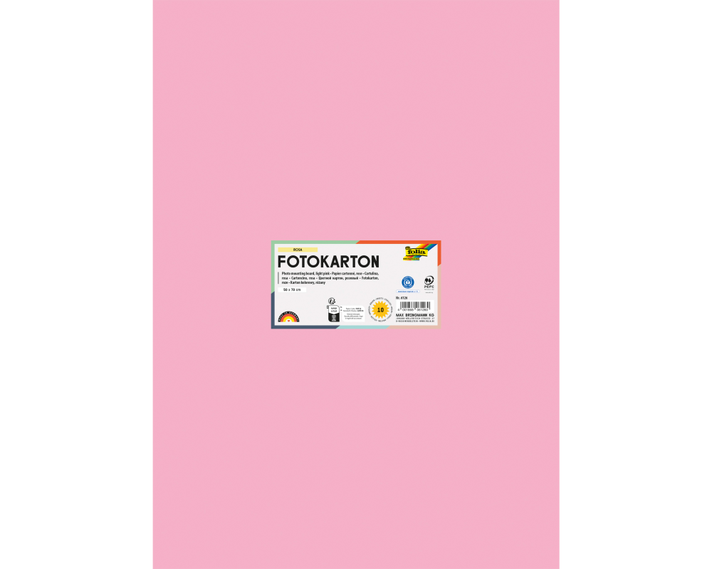 FOLIA Fotokarton 50x70cm 6126 300g, rosa