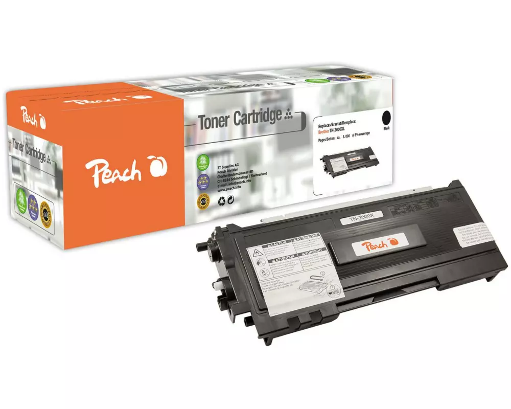 Peach Toner Brother TN-2000XL Black