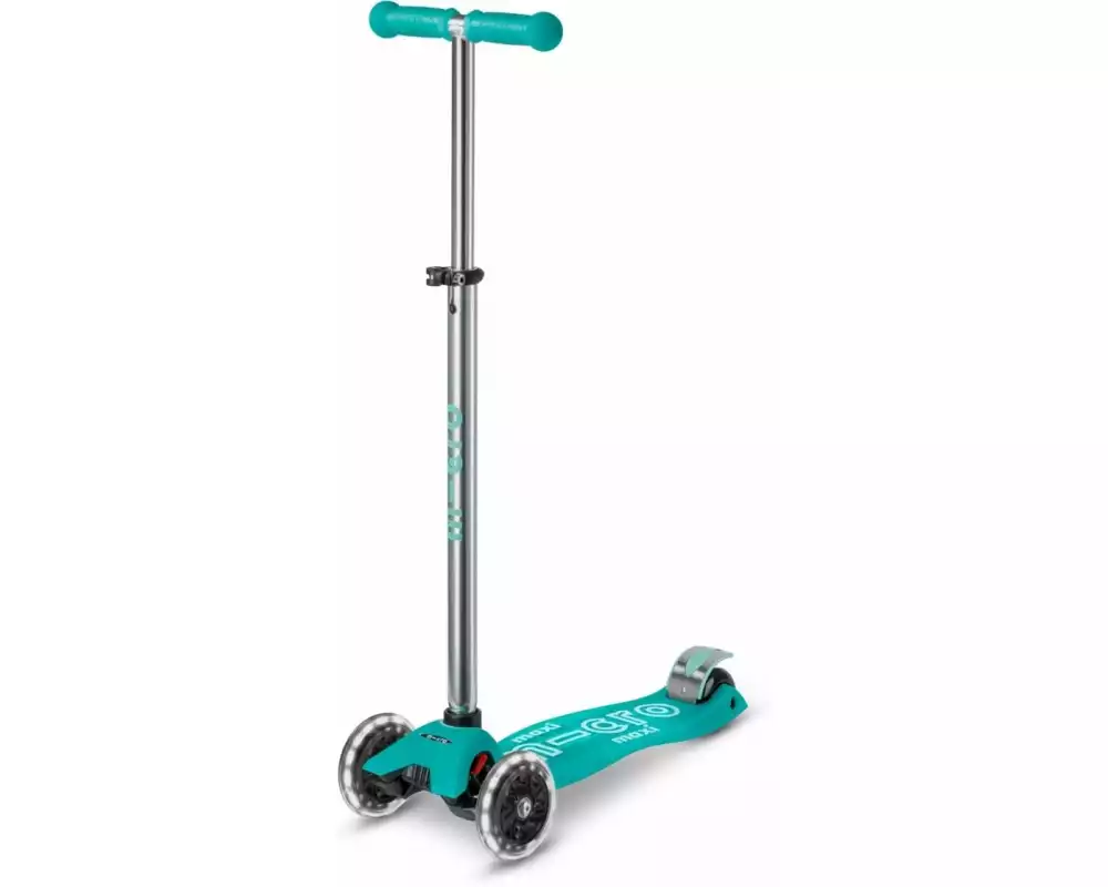 Micro Mobility Kickboard Maxi Micro Deluxe Glow LED Türkis