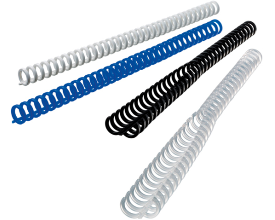 GBC Binderücken 8mm A4 388019E schwarz, 34 Ringe 50 Stück