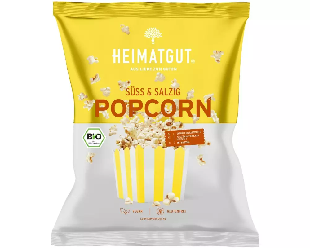 Heimatgut Popcorn Süss & Salzig 90 g