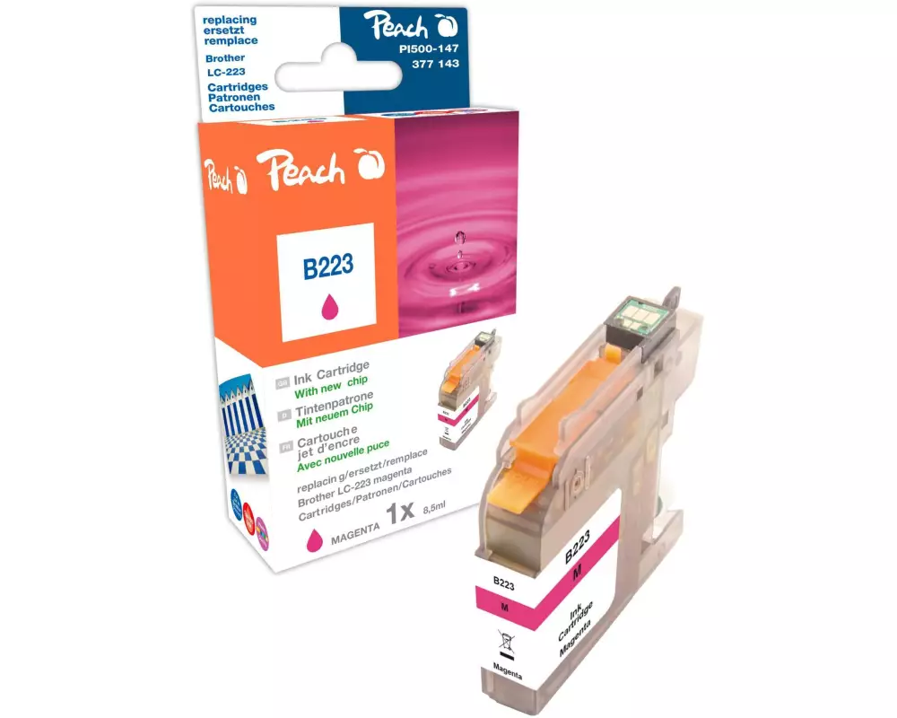 Peach Tinte Brother LC-223m Magenta