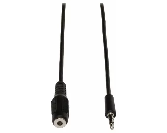 EATON TRIPPLITE 3.5mm Mini Stereo Audio Extension Cable, for Speakers and Headphones, M/F, 6 ft. 1.83m