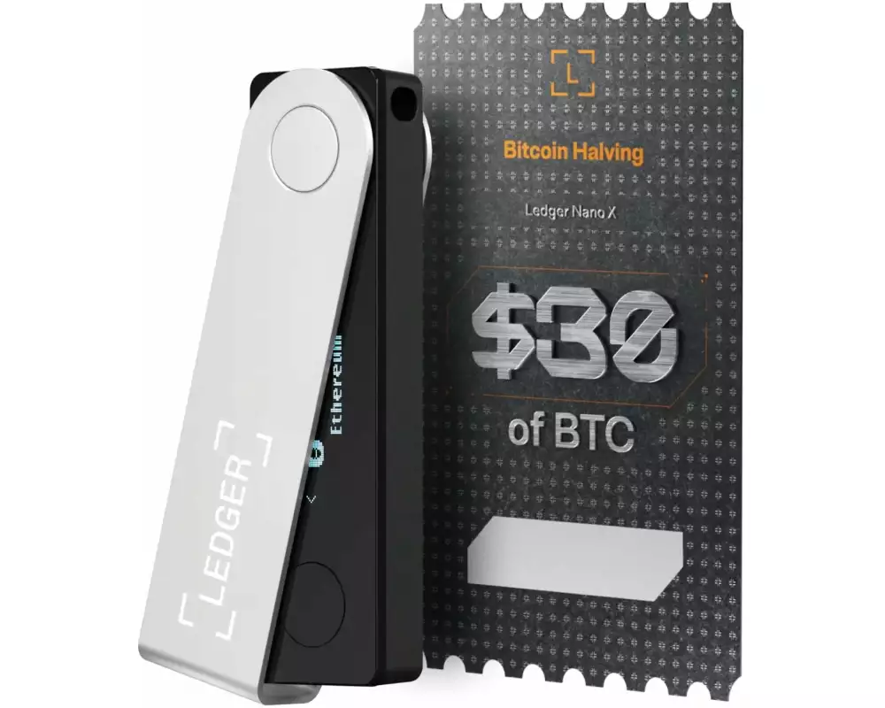 Ledger Nano X Onyx Black mit 30$ in BTC