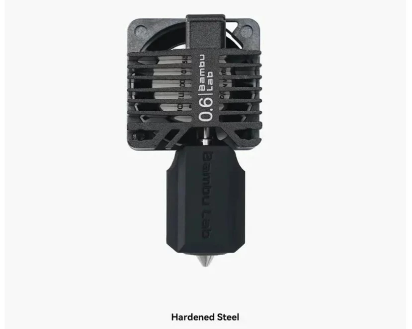 Bambu Lab Hotend 0.6 mm Düse aus gehärtetem Stahl