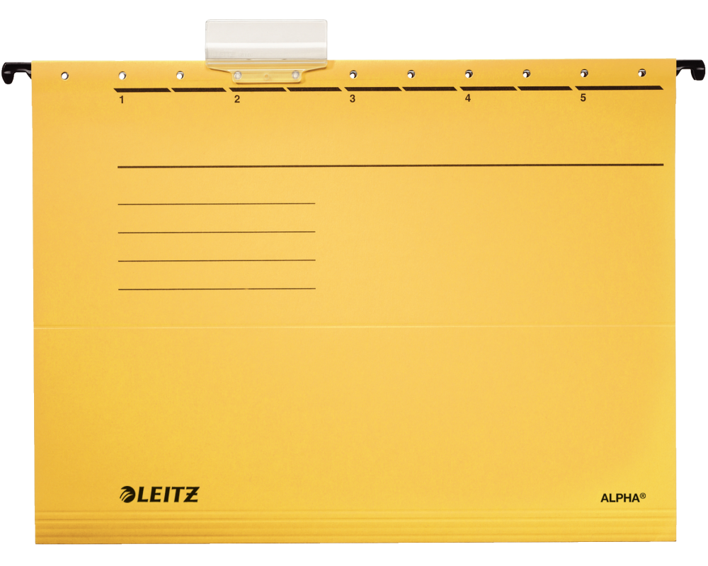 LEITZ Hängemappe Alpha A4 19853015 gelb 5 Stück