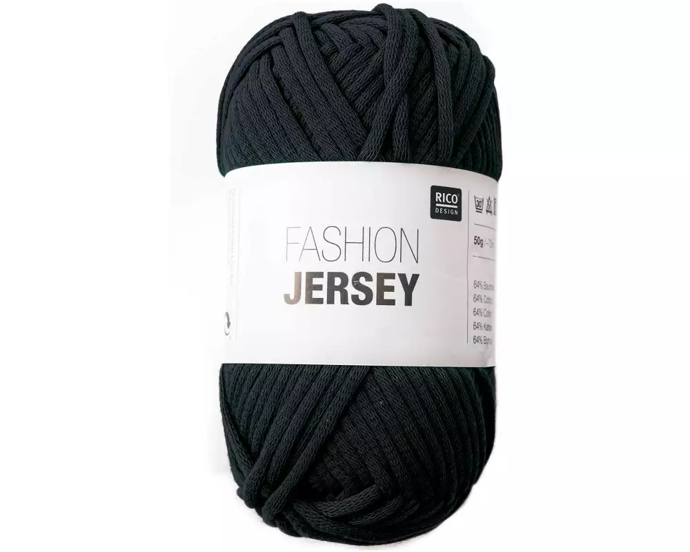 Rico Design Wolle Fashion Jersey 50 g Schwarz