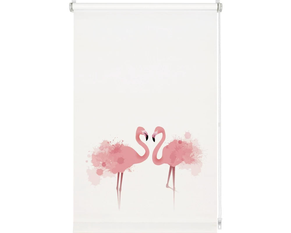 Gardinia EF Rollo Flamingo 70 x 150 cm, Weiss/Flamingo