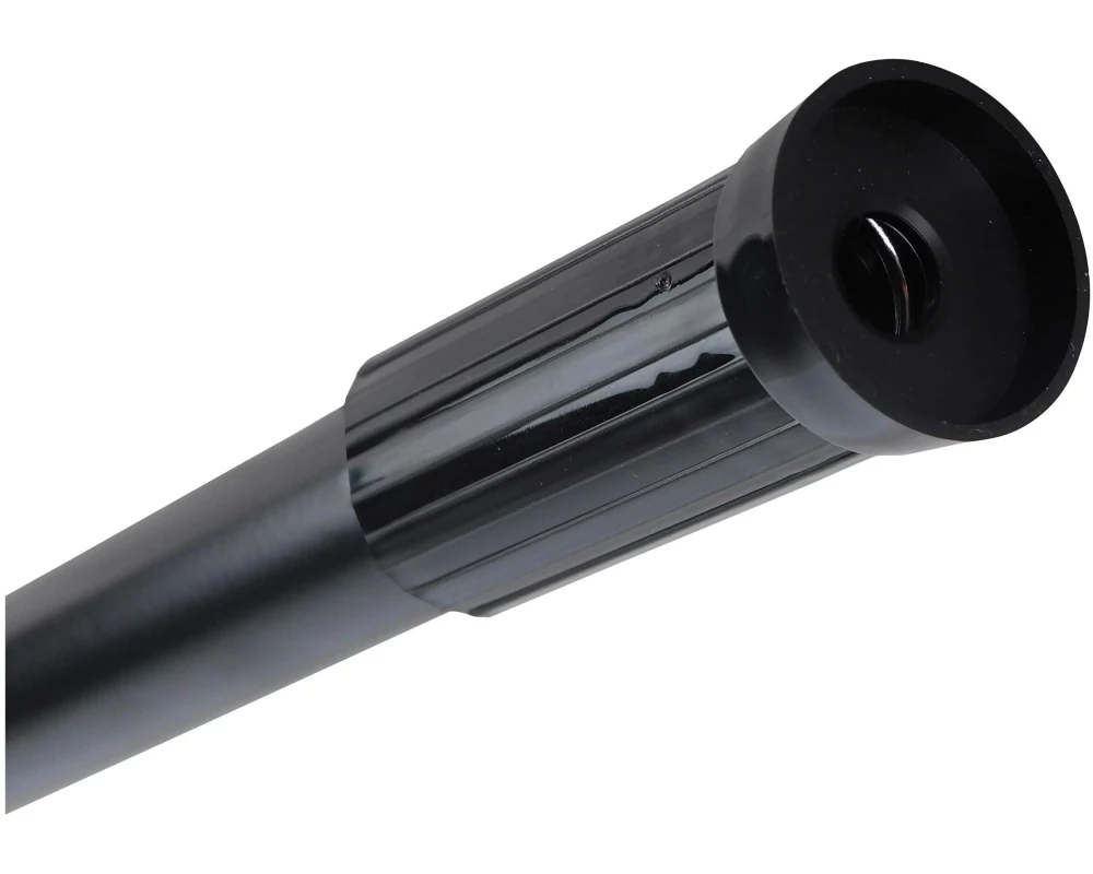 MSV Duschvorhangstange 70 - 120 cm, Schwarz