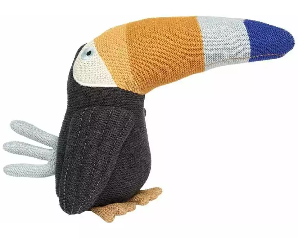 OYOY Kuscheltier Tukan Tobi H22 x L31 x B14 cm