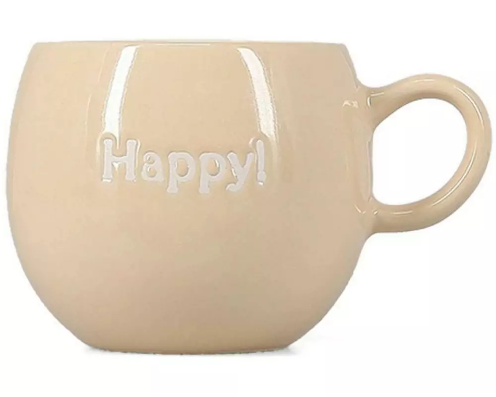Salt & Pepper Tasse 420 ml, Beige, Happy
