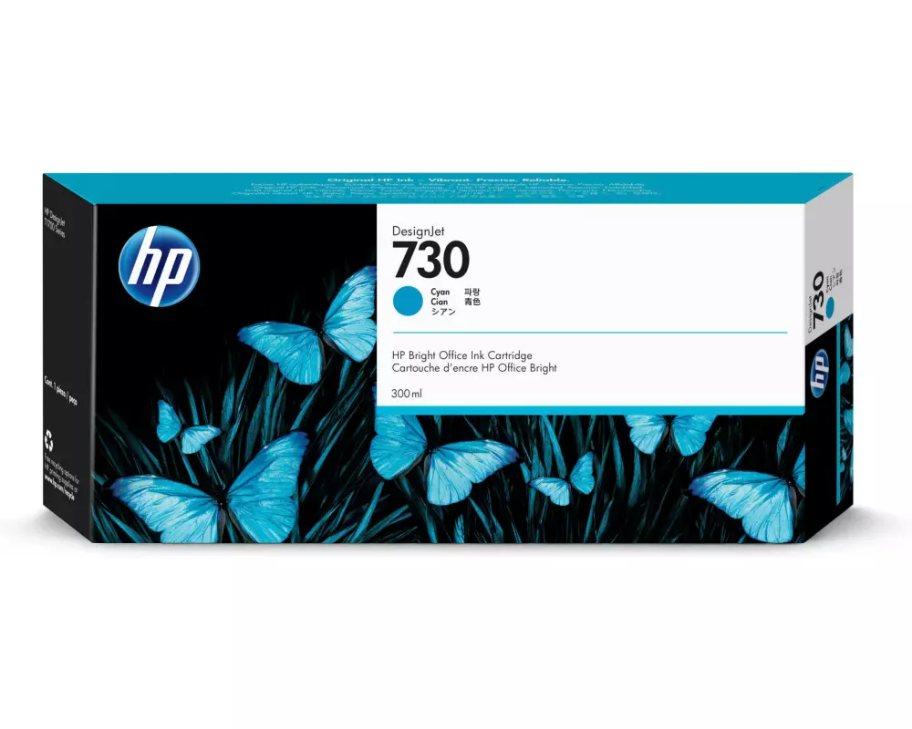 HP Tinte Nr. 730 (P2V68A) Cyan
