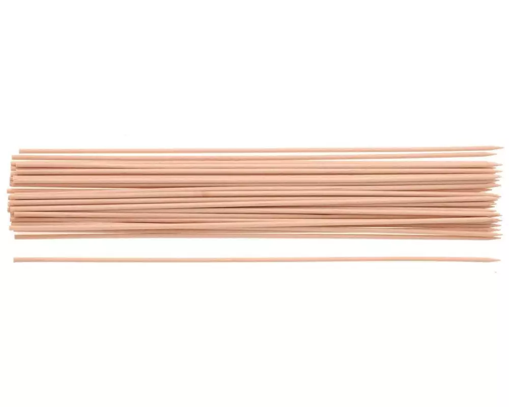 Glorex Holzartikel Ø 2.5 mm Holzspiesse, 50 Stück