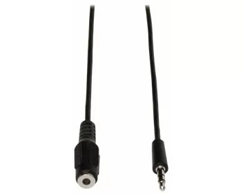 EATON TRIPPLITE 3.5mm Mini Stereo Audio Extension Cable, for Speakers and Headphones, M/F, 25 ft. 7.62m