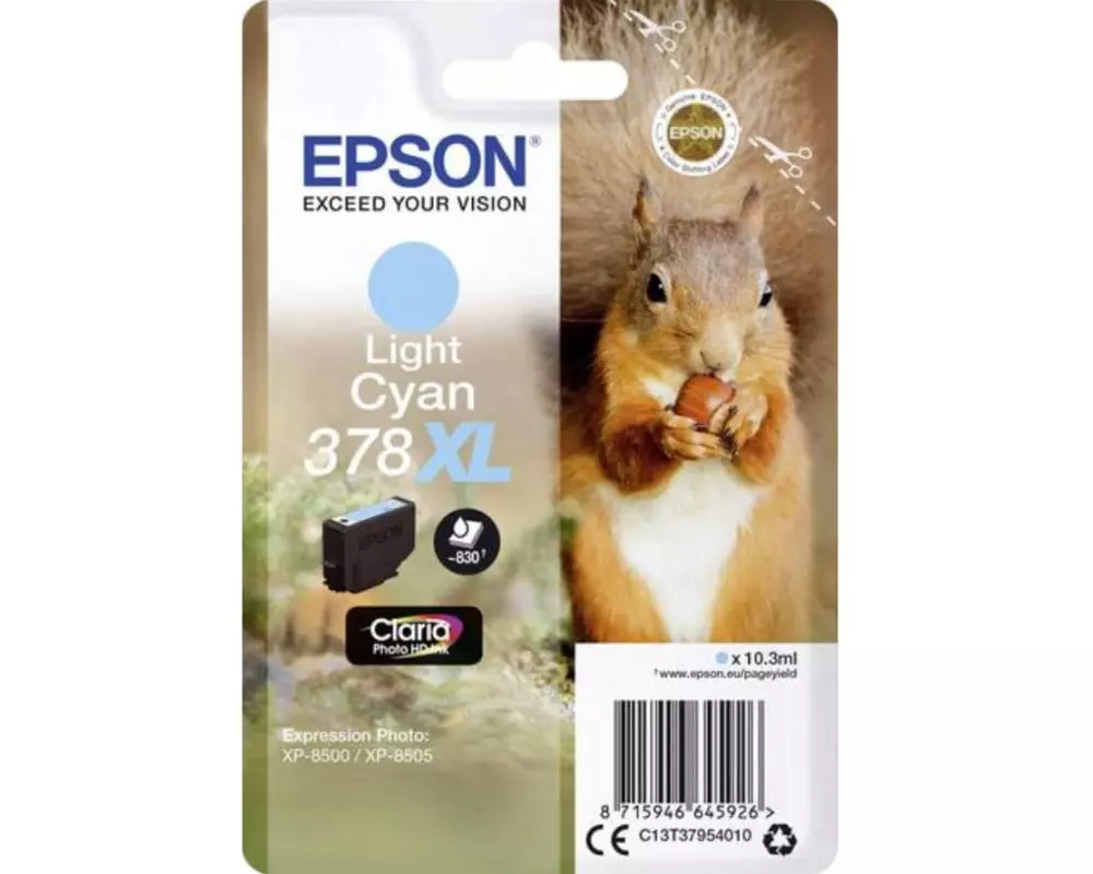 Epson Tinte 378 XL / C13T37954010 Light Cyan