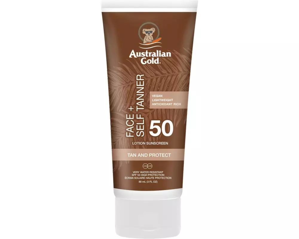 Australian Gold Sonnencreme Face mit Self Tanner SPF 50 88 ml
