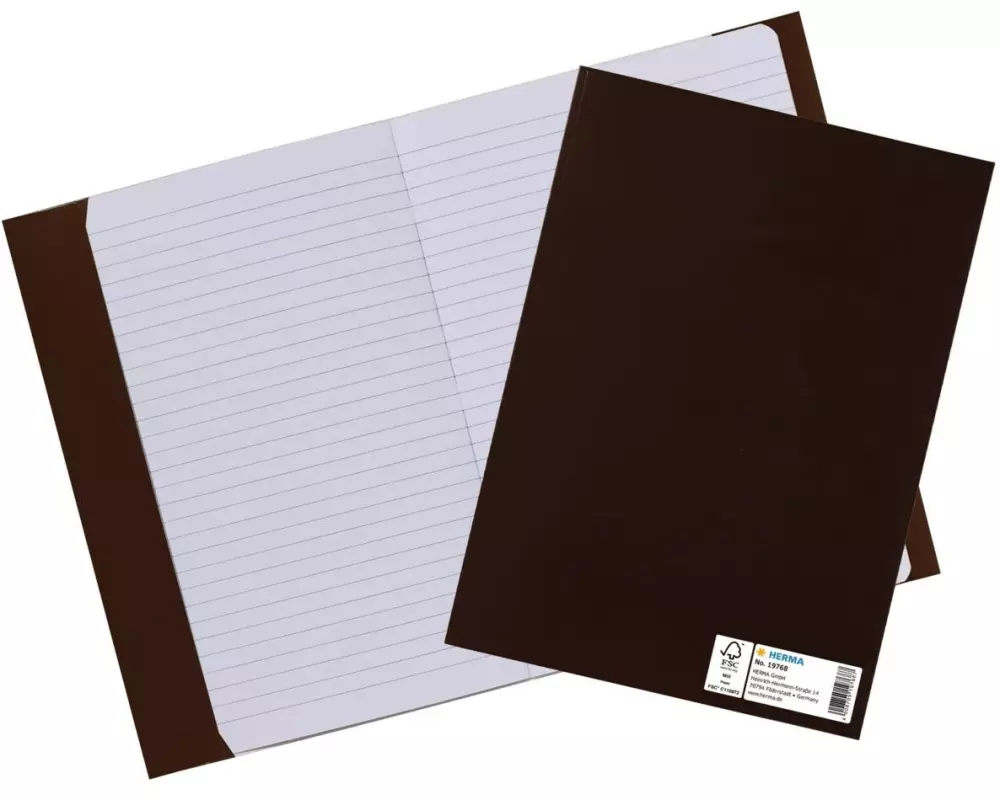 HERMA Einbandpapier A5 Braun
