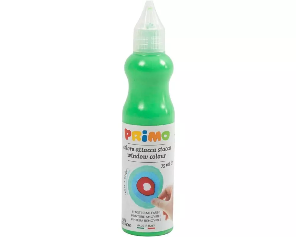 Primo Fensterfarbe, Grün, 75 ml/ 1 Fl. 75 ml, Hellgrün