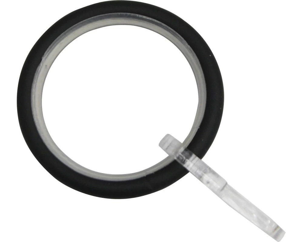 Gardinia Vorhangring 10-er Verpackung für bis 25 mm schwarz-matt