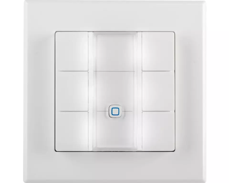 Homematic IP Wired Smart Home Wired Wandtaster 6-fach, Weiss