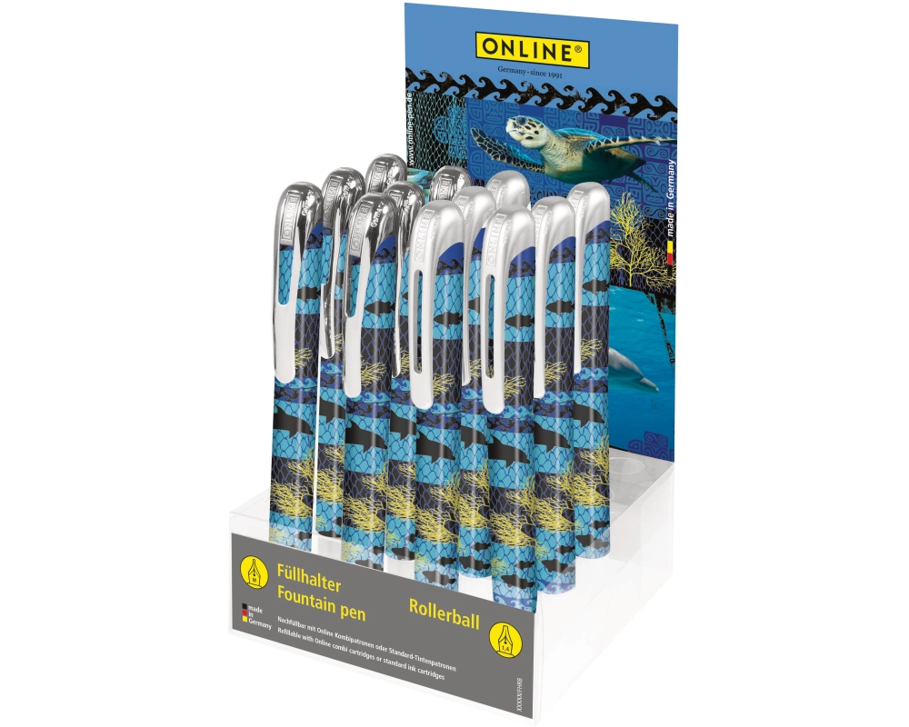 ONLINE Display Save My World 08364/12 Füllhalter, Tintenroller