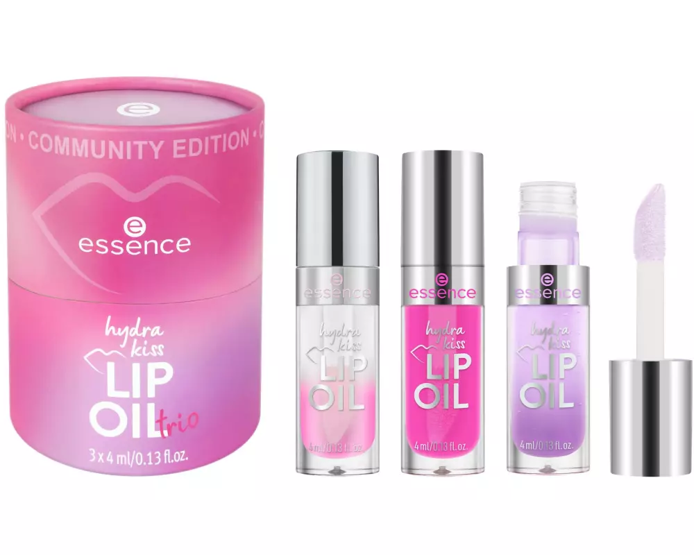 essence Lip Booster Hydra kiss Lip Oil trio Community Edition