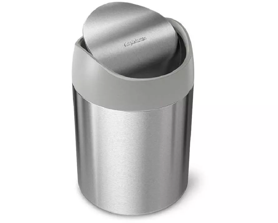 Simplehuman Abfalleimer 1.5 l, Silber