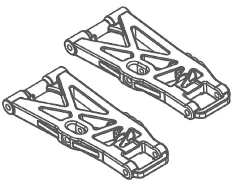 Absima Querlenker hinten 2 Sütck, ADB1.4