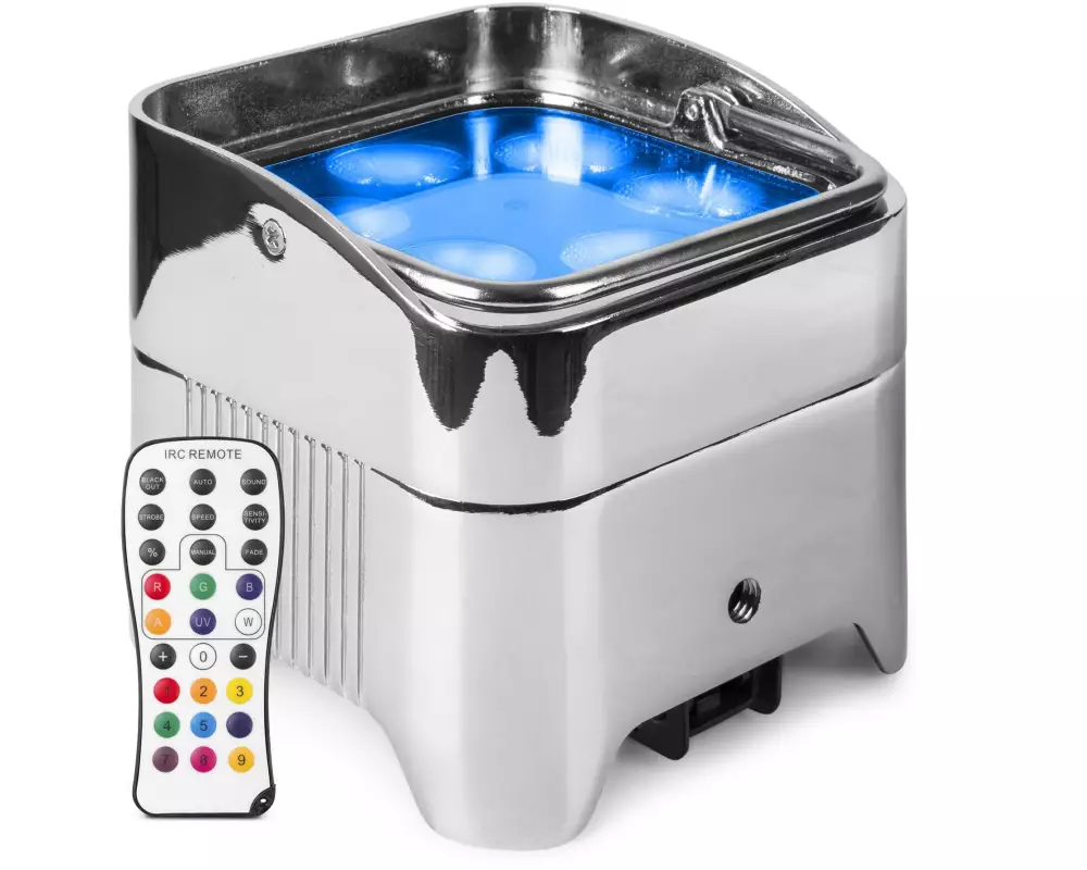 BeamZ Bodenstrahler BBP96SC Uplight Par Chrom