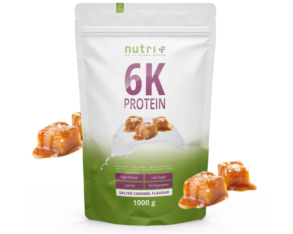 Nutri+ Pulver Vegan 6K Protein Salted Caramel 1000 g