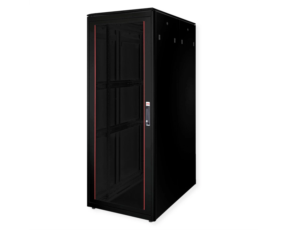 ROLINE 19-Zoll Netzwerkschrank Pro 42 HE, 800x1200 BxT Glastür schwarz