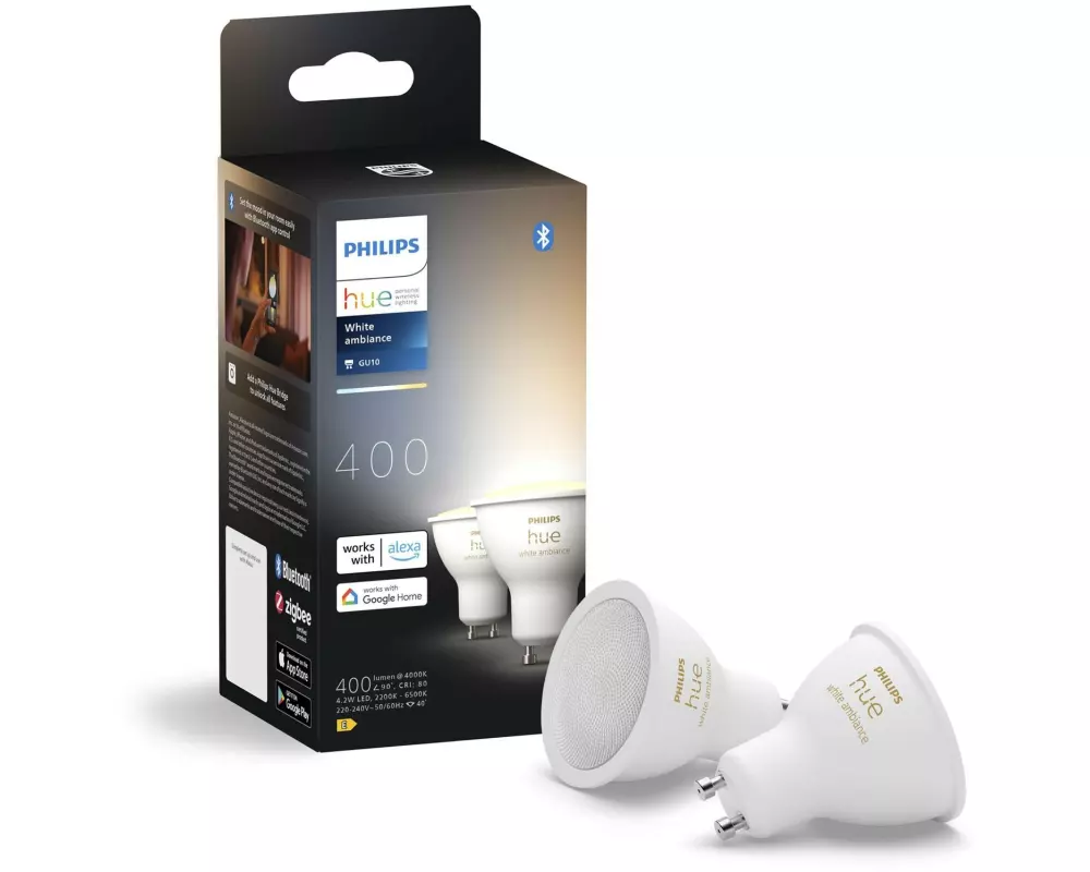 Philips Hue White Ambiance GU10 Doppelpack