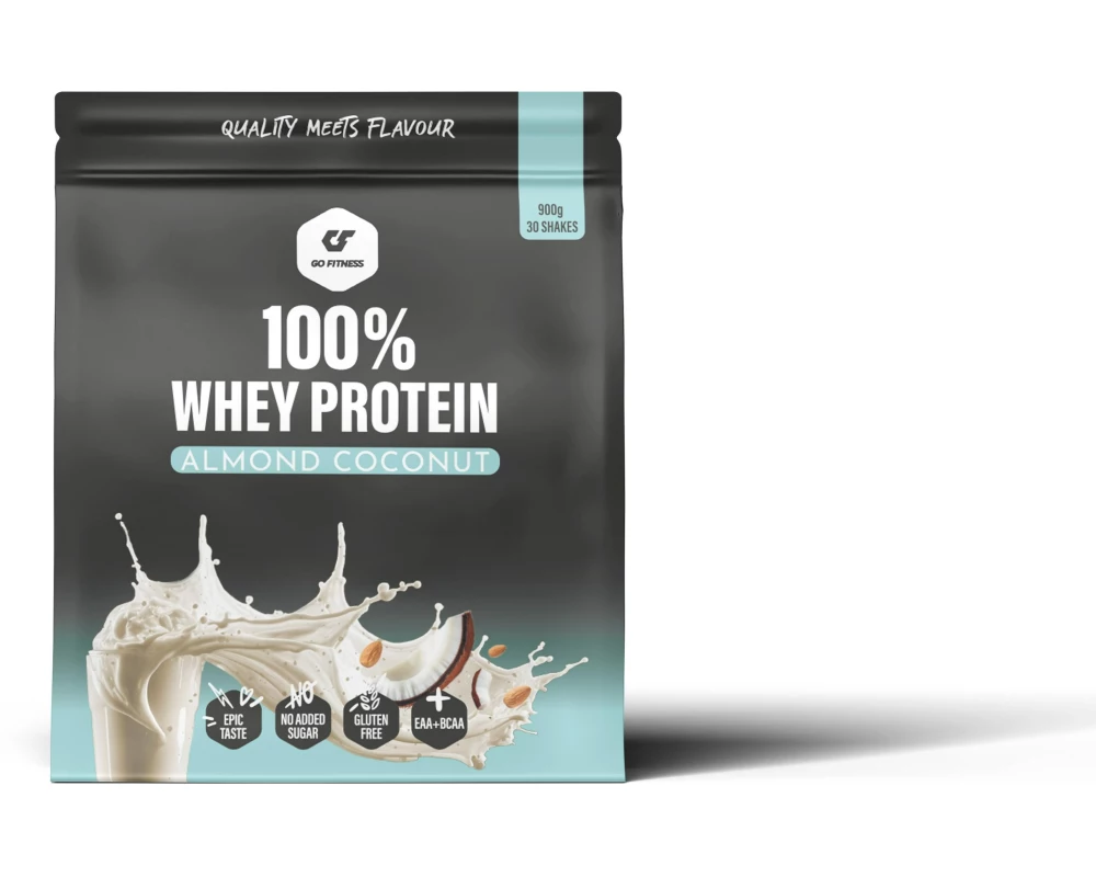 Go Fitness Pulver 100% Whey Protein Kokos 900 g