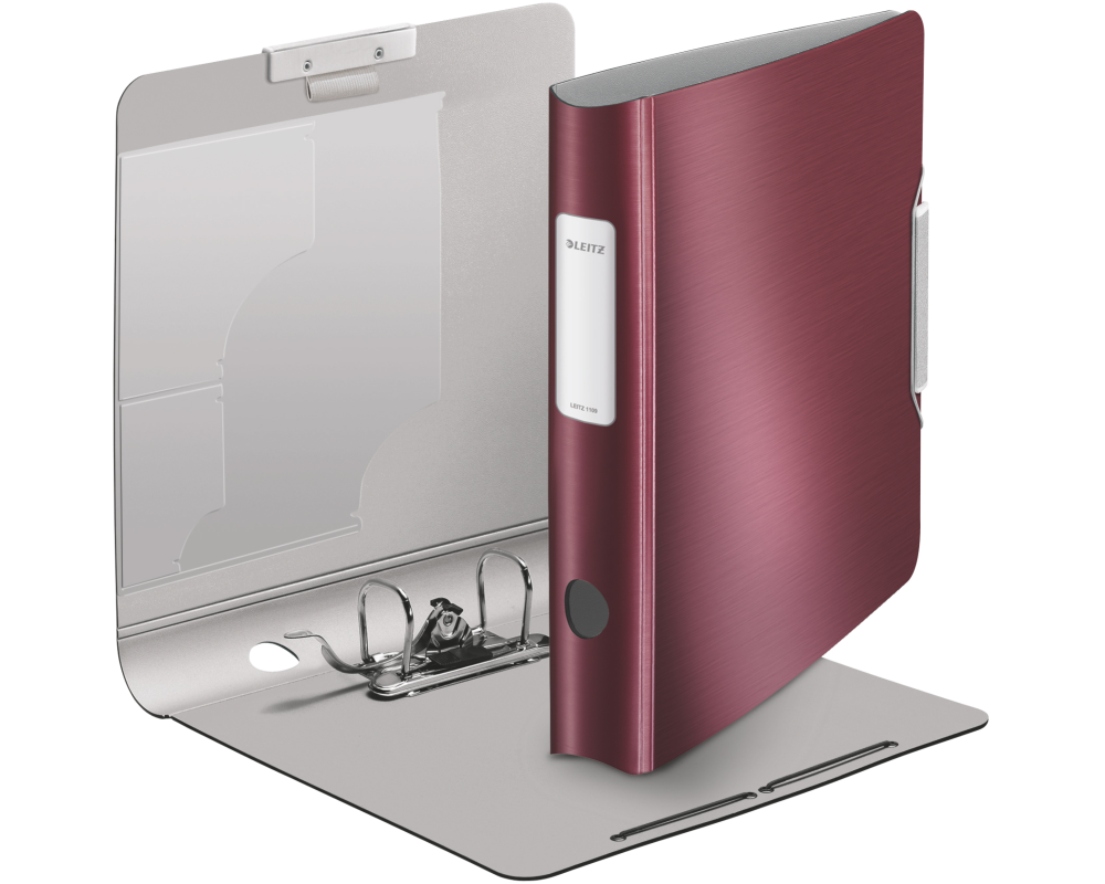 LEITZ Ordner Style Active 180° 6,5cm 11090028 weinrot A4
