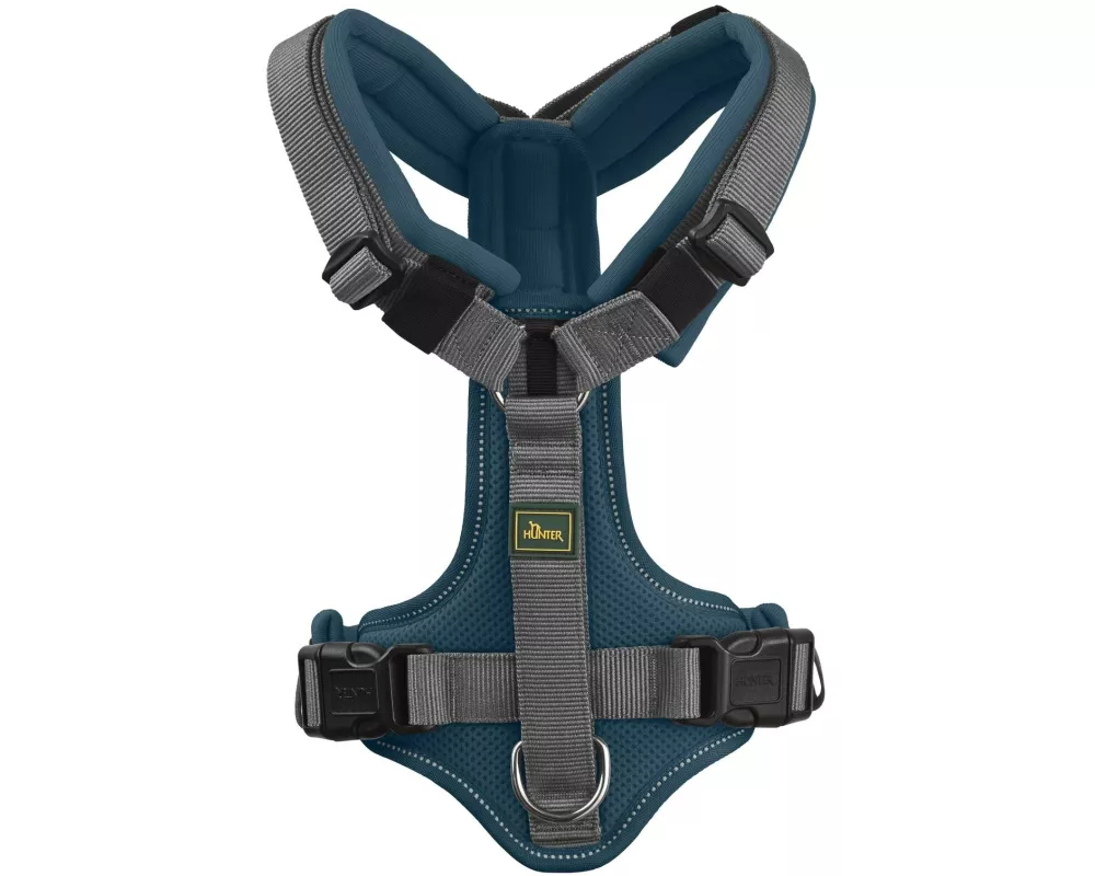 Hunter Geschirr Maldon UP S-M petrol/grau