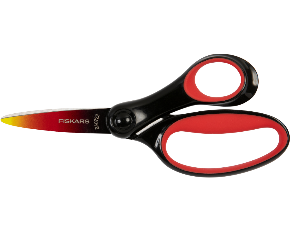 Fiskars Kinderschere Ombre Black 15 cm, Edelstahl, Rechtshänder