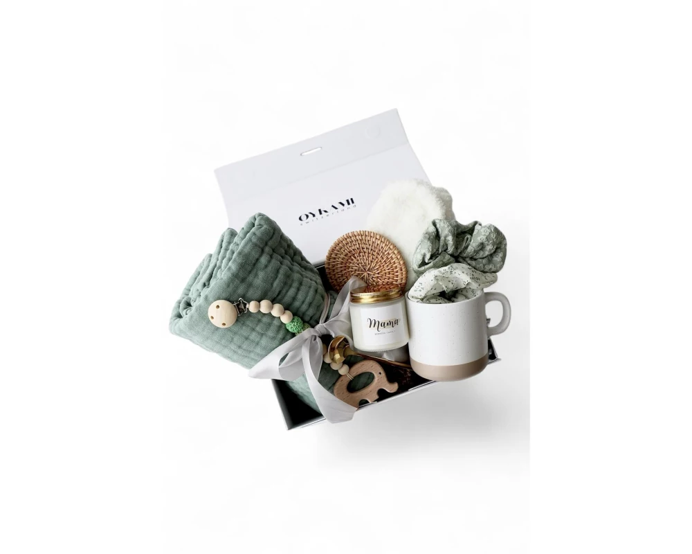 Oykami Mama und Baby Geschenkbox «Kapstadt» Grün