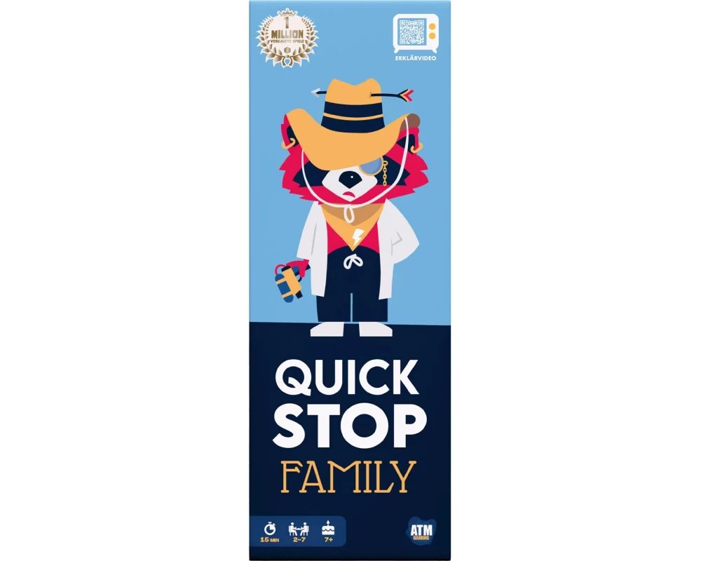 Max Bersinger Kartenspiel Quickstop Familien-Edition -DE-