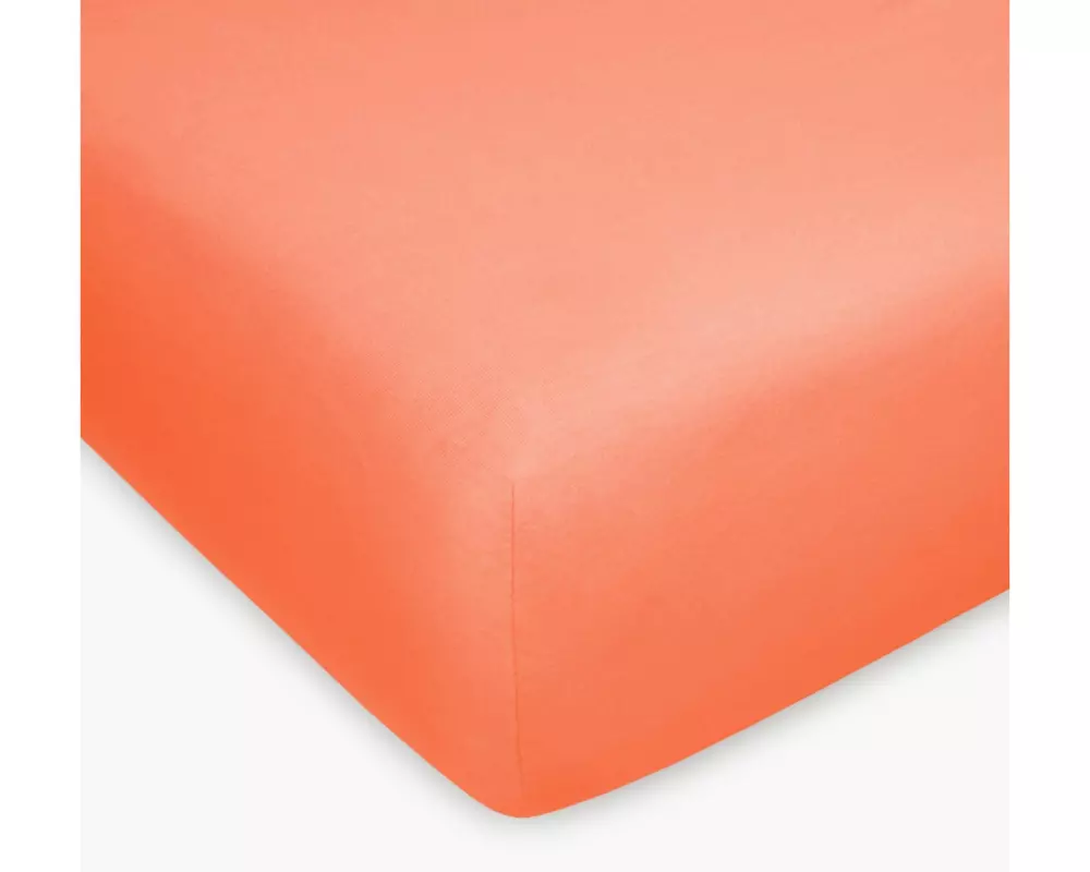 Home Fashion Fixleintuch Jersey Coral/Koralle, 160 x 200 cm